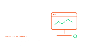 soc-04-expertise-on-demand — a browser window with an upward trend line icon. Something like: "Browser window with an upward trend line, representing on-demand SOC expertise and tooling"